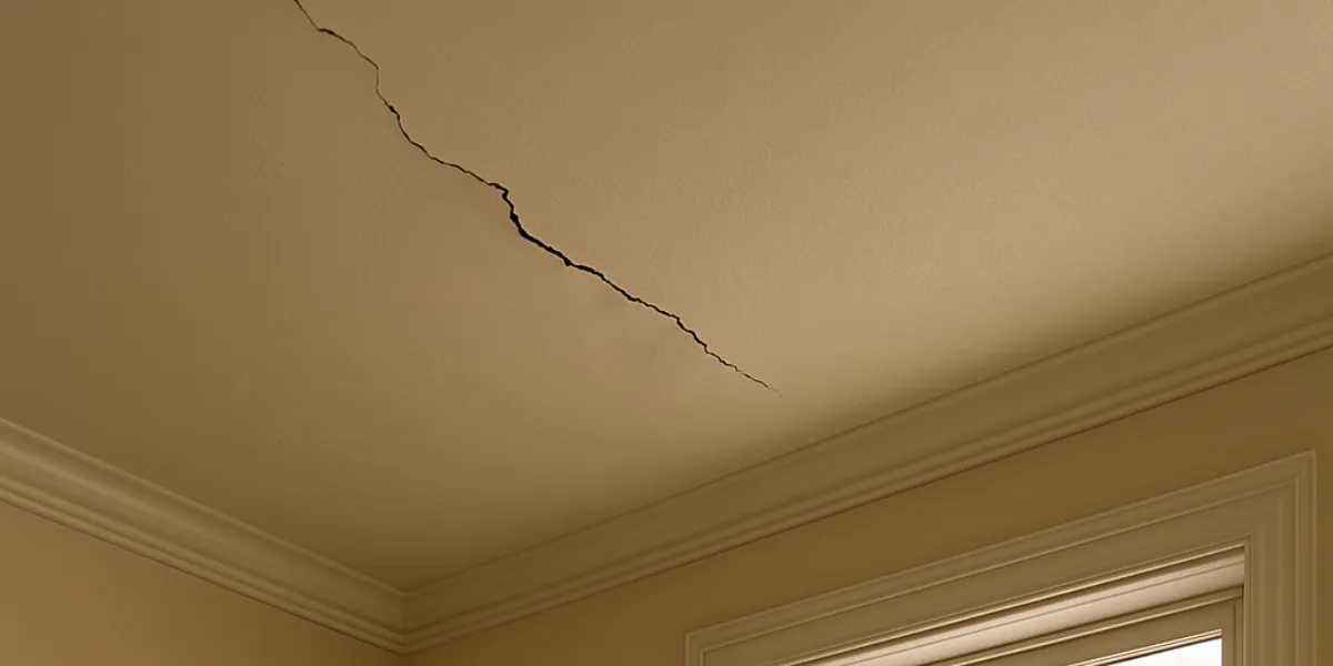 when to fix ceiling cracks